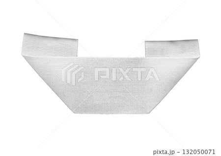 White blank clothing tag label isolated on white background White blank clothing tag label isolated on white background 132050071