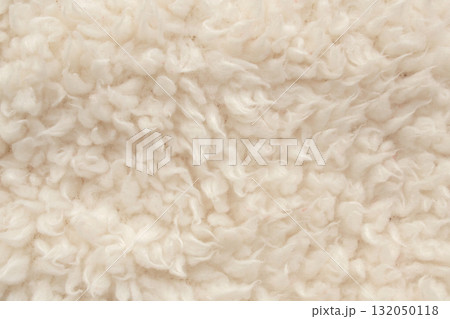 Brown fluffy fur fabric wool texture background 132050118
