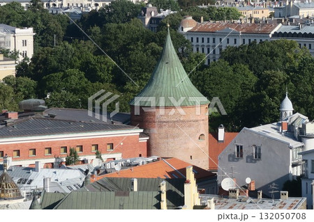 聖ペテロ教会の塔からのリーガの街並み 聖ペテロ教会の塔からのリーガの街並み 132050708