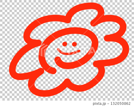 素材 花丸微笑 花丸圖示 手寫 手繪 132050862