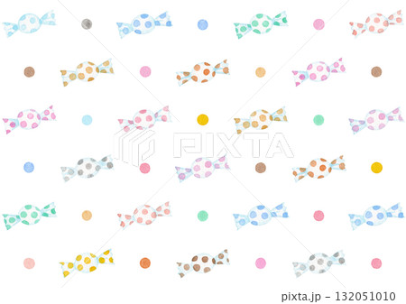 【水彩】キャンディの背景イラスト 【水彩】キャンディの背景イラスト 132051010