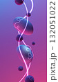 abstract neon pink background with glowing lines and 3d glossy liquid spheres on a vibrant purple gradient creating a futuristic digital art texture design full of energy motion and color 132051022