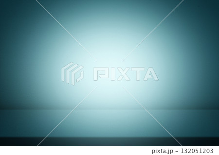 Stucco Table and Cyan Wall Background with Spotlihgt 132051203