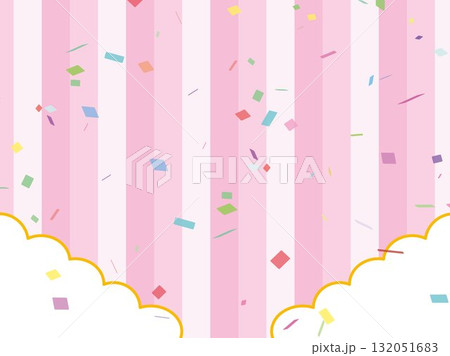紙吹雪集中線効果線平行線背景 132051683