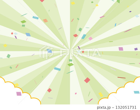 紙吹雪集中線効果線平行線背景 紙吹雪集中線効果線平行線背景 132051731
