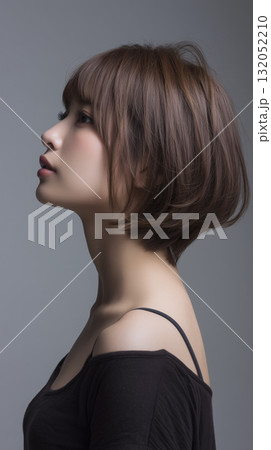 カットモデル 日本人女性 ショートカット カットモデル 日本人女性 ショートカット 132052210