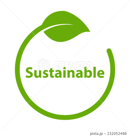 Sustainable icon. green energy vector for your web site design, logo, app, UI.illustration Sustainable icon. green energy vector for your web site design, logo, app, UI.illustration 132052486