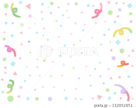カラフルな紙吹雪の背景素材 132052851