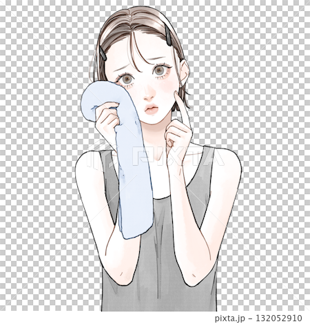 肌が気になる女性 132052910