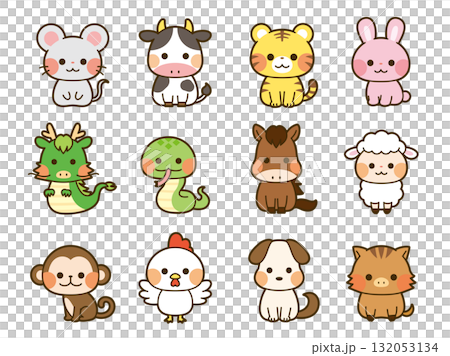 十二支イラストセット 132053134