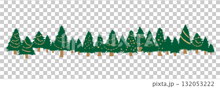 Hand drawn Christmas tree illustration. December Christmas background. Hand drawn Christmas tree illustration. December Christmas background. 132053222