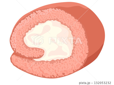 ロールケーキ　単品　ストロベリー 132053232