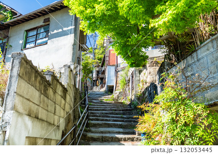《広島県》尾道・坂の街の風景 132053445