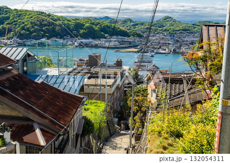 《広島県》尾道・坂の街の風景 132054311