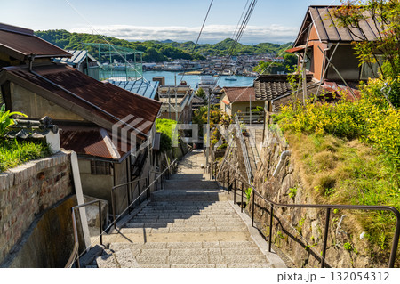 《広島県》尾道・坂の街の風景 《広島県》尾道・坂の街の風景 132054312