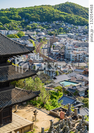 《広島県》尾道・坂の街の風景 132054488