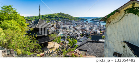 《広島県》尾道・坂の街の風景 132054492