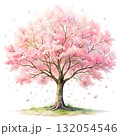 watercolor painting of a tree Clipart watercolor white background 132054546