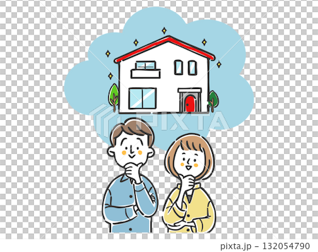 新建、渴望、夫婦、向量 132054790