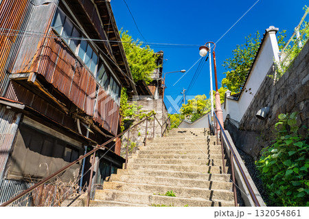 《広島県》尾道・坂の街の風景 132054861