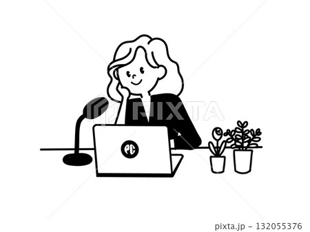 女性のイラスト 女性のイラスト 132055376