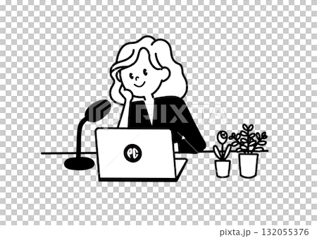 Illustration of a woman 132055376