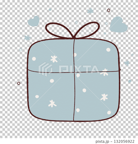 cute gift box with  bow 132056922