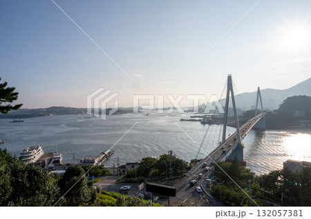 Dolsandaegyo Bridge in Yeosu, Korea Dolsandaegyo Bridge in Yeosu, Korea 132057381