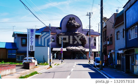 JR五能線木造駅のしゃこちゃん 青森県つがる市 JR五能線木造駅のしゃこちゃん 青森県つがる市 132057818