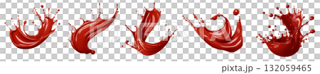 Red maroon cream liquid paint ink splash swirl wave on transparent background cutout, PNG file. Many assorted different design. Mockup template for artwork graphic design Red maroon cream liquid paint ink splash swirl wave on transparent background cutout, PNG file. Many assorted different design. Mockup template for artwork graphic design 132059465