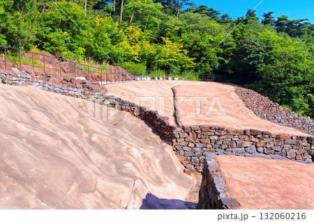 【香川県】源平合戦で有名な屋島にある「屋嶋城」の城跡 132060216