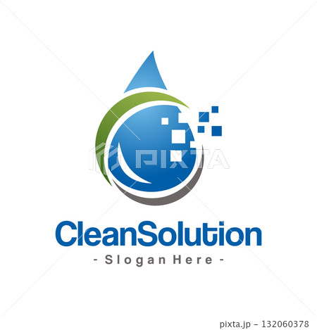 Digital Eco Water Technology Logo Template Design. Aqua sign, pure water icon symbol. Vector illustration isolated Digital Eco Water Technology Logo Template Design. Aqua sign, pure water icon symbol. Vector illustration isolated 132060378
