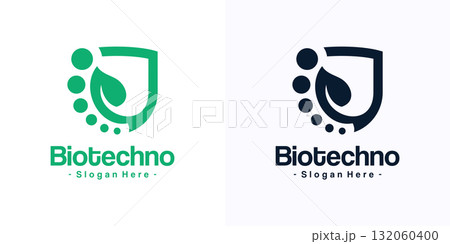 Bio Leaf icon vector. Biotech logo. Science logo concept. 132060400