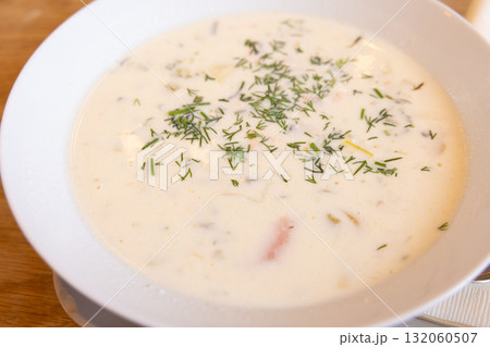フィンランドの美味しいサーモンスープ 132060507
