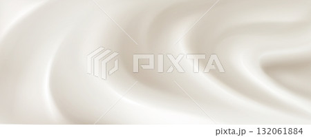 Creamy silk milk texture with smooth waves 132061884