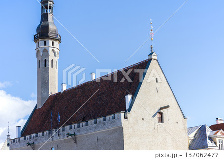バルト三国のエストニアの首都タリン歴史地区の風景 バルト三国のエストニアの首都タリン歴史地区の風景 132062477