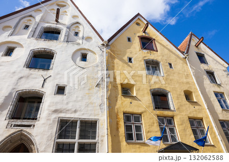 バルト三国のエストニアの首都タリン歴史地区の風景 132062588