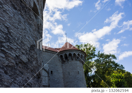バルト三国のエストニアの首都タリン歴史地区の風景 132062594