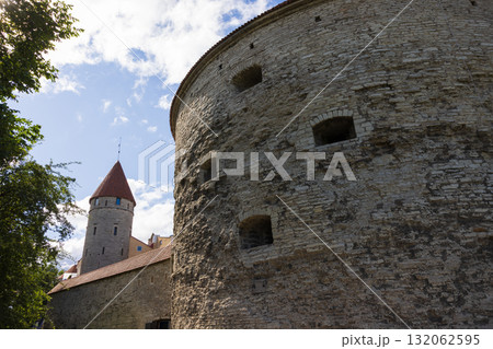 バルト三国のエストニアの首都タリン歴史地区の風景 バルト三国のエストニアの首都タリン歴史地区の風景 132062595