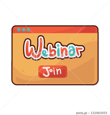 illustration of Join Meeting Button 132063055