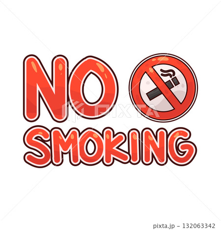 illustration of No Smoking 132063342
