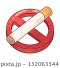 illustration of No Smoking Symbol 132063344