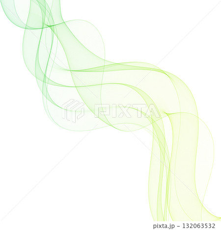 Two wavy lines of light green color on white. Eps 10 132063532