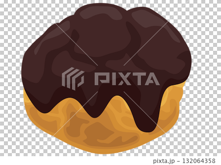 チョコがけシュークリーム 単品 チョコがけシュークリーム 単品 132064358
