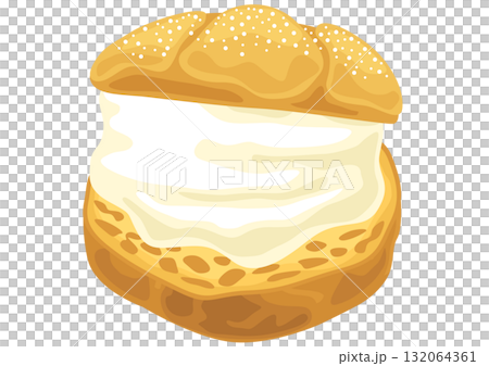 Cream puff (single item) Cream puff (single item) 132064361