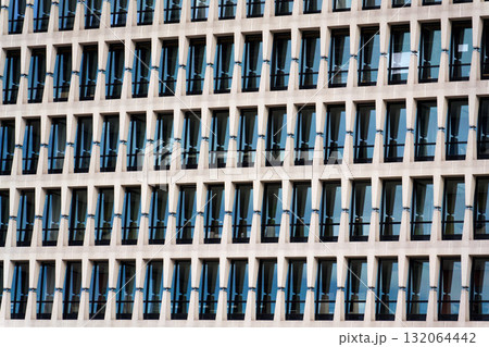 Former Banque Lambert by architect Gordon Bunshaft  modernist building architectural detail, ING Marnix, Group Dutch multinational banking and financial services headquarters in Brussels, Belgium 132064442