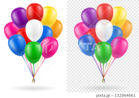 celebratory holiday balloons pumped helium vector illustration celebratory holiday balloons pumped helium vector illustration 132064661
