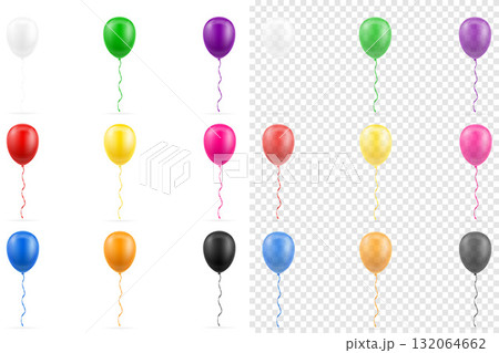 celebratory holiday balloons pumped helium vector illustration object icons celebratory holiday balloons pumped helium vector illustration object icons 132064662