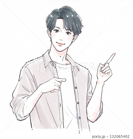男性・男の子のイラスト素材 男性・男の子のイラスト素材 132065402