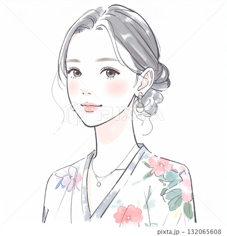 女性・女の子のイラスト素材 132065608